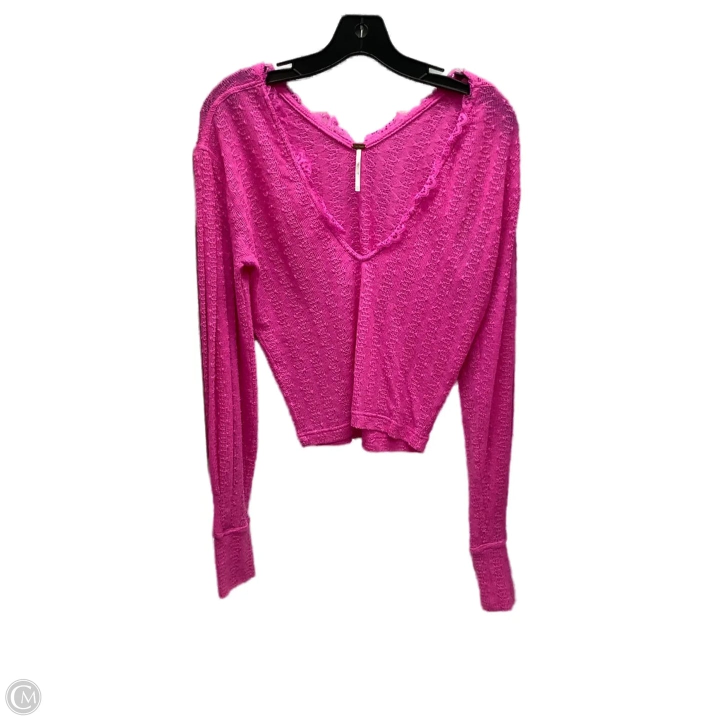 Top Long Sleeve Basic By Free People In Pink, Size: Xs