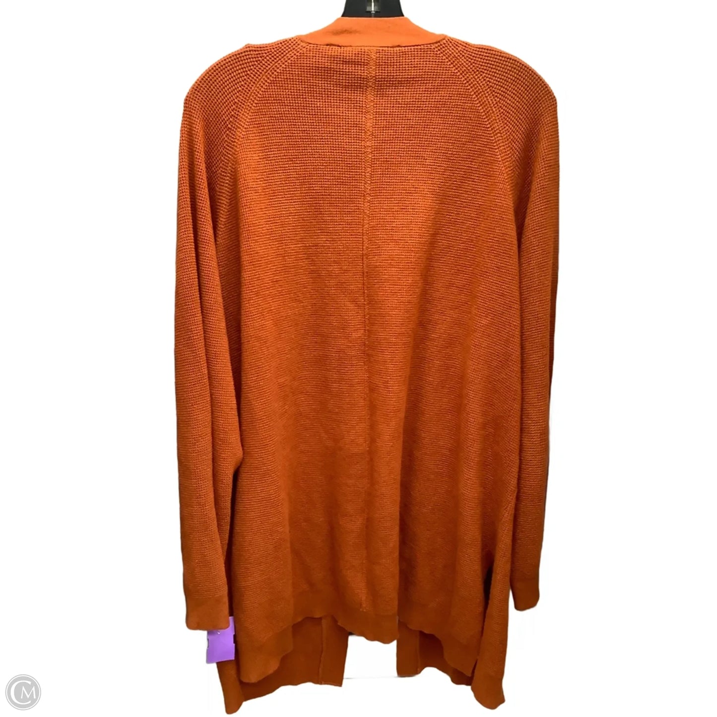 Sweater Cardigan By Cyrus Knits In Orange, Size: 2x