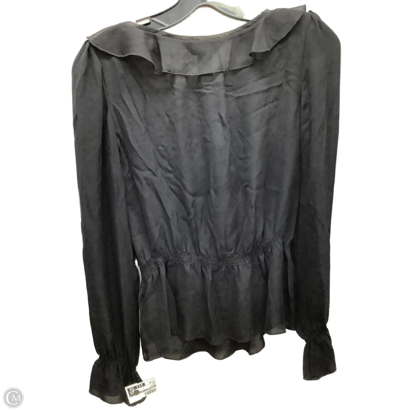 Top Long Sleeve By White House Black Market In Black, Size: Xs
