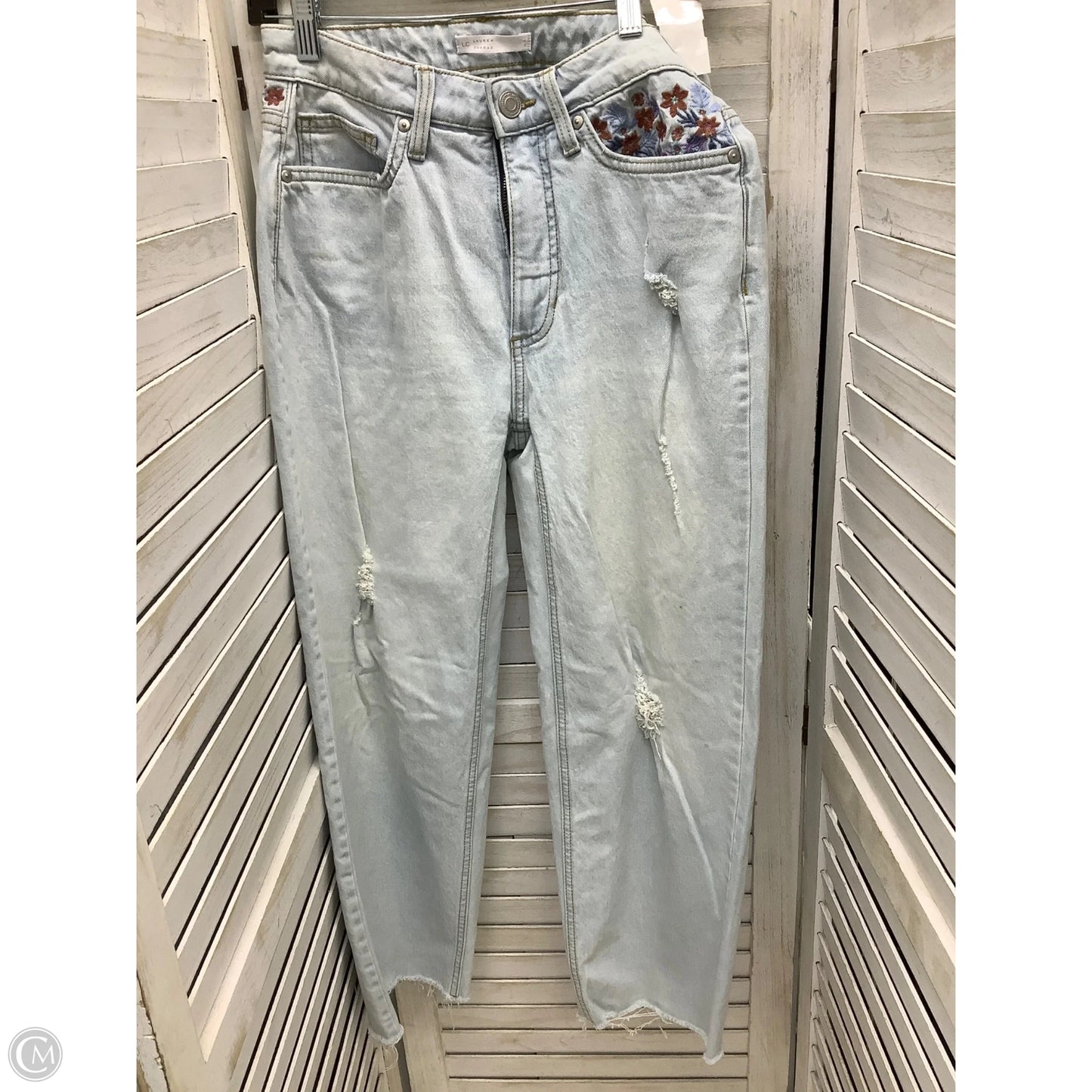 Jeans Cropped By Lc Lauren Conrad In Blue Denim, Size: 4