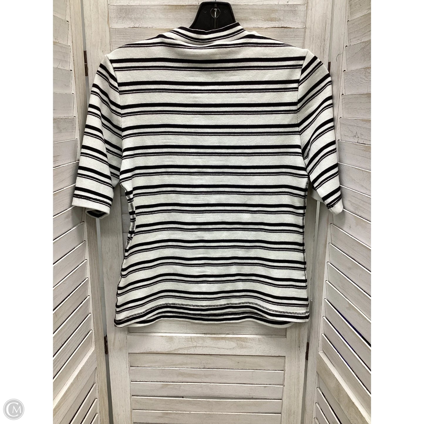 Top Short Sleeve By Maeve In Striped Pattern, Size: S