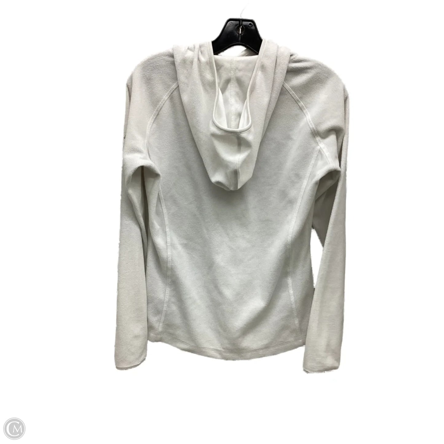 Athletic Top Long Sleeve Hoodie By Columbia In White, Size: S