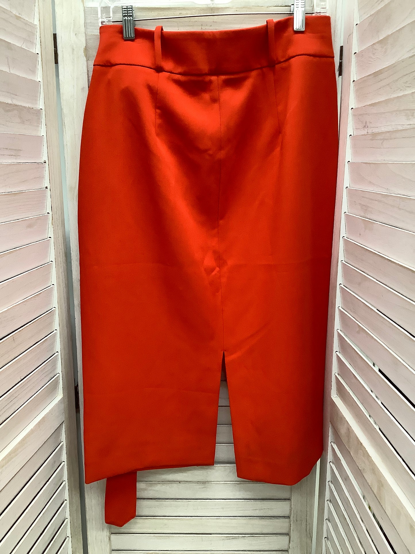 Skirt Midi By Nine West Apparel In Orange, Size: 12