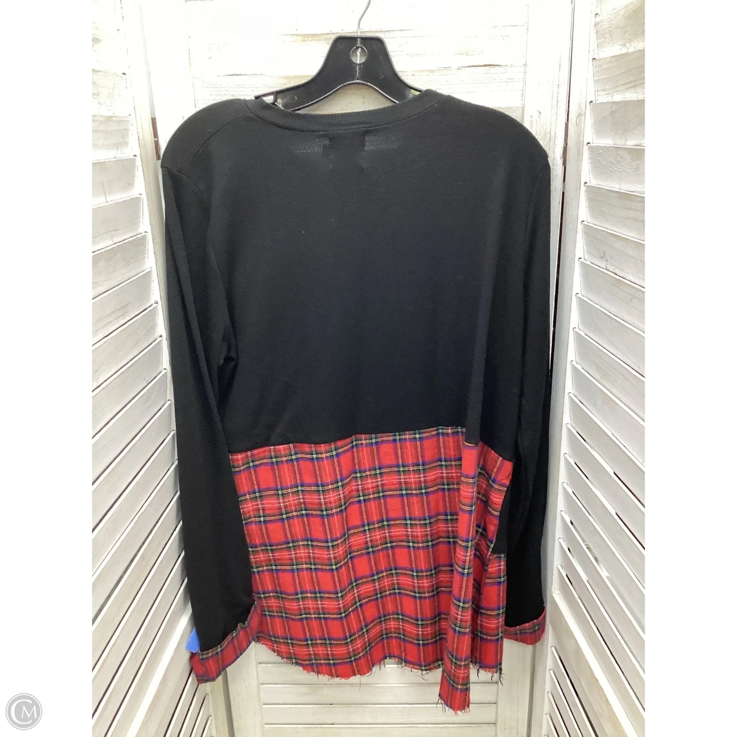 Top Long Sleeve By Clothes Mentor In Black, Size: L