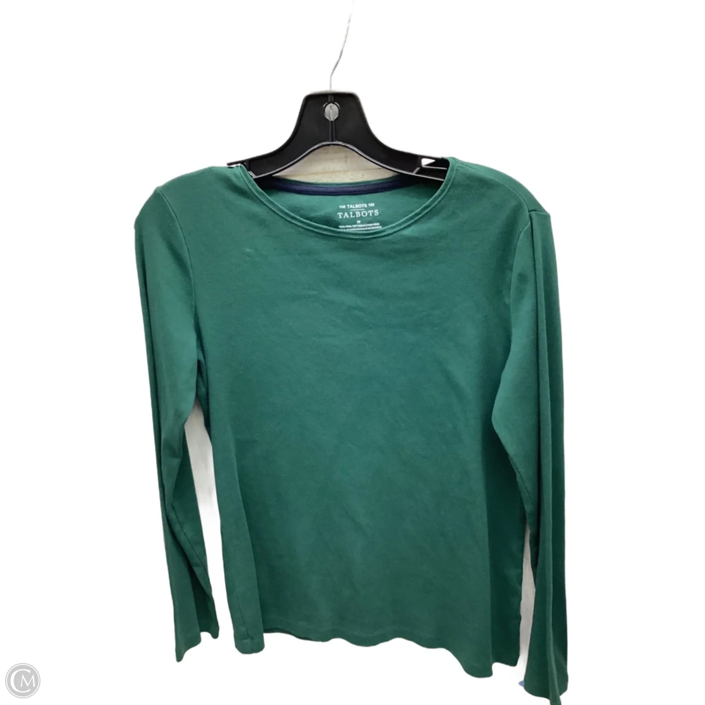Top Long Sleeve By Talbots In Green, Size: M