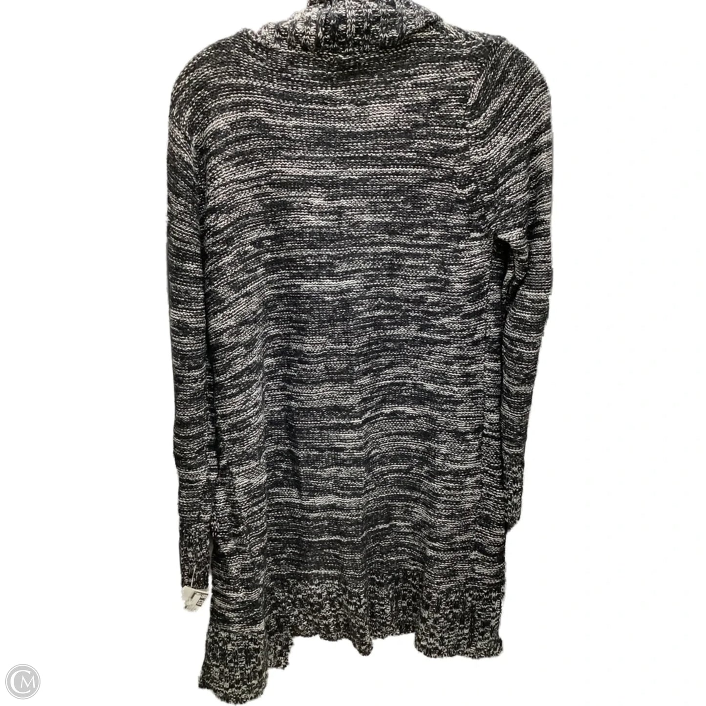 Sweater Cardigan By Clothes Mentor In Black & White, Size: Xl