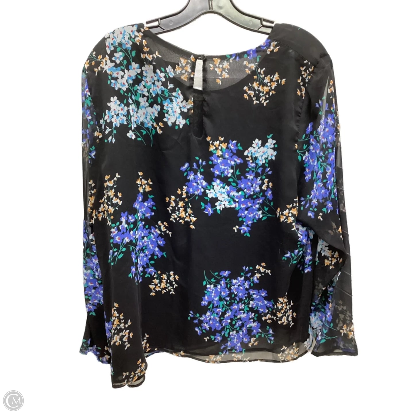 Blouse Long Sleeve By Clothes Mentor In Floral Print, Size: 2x