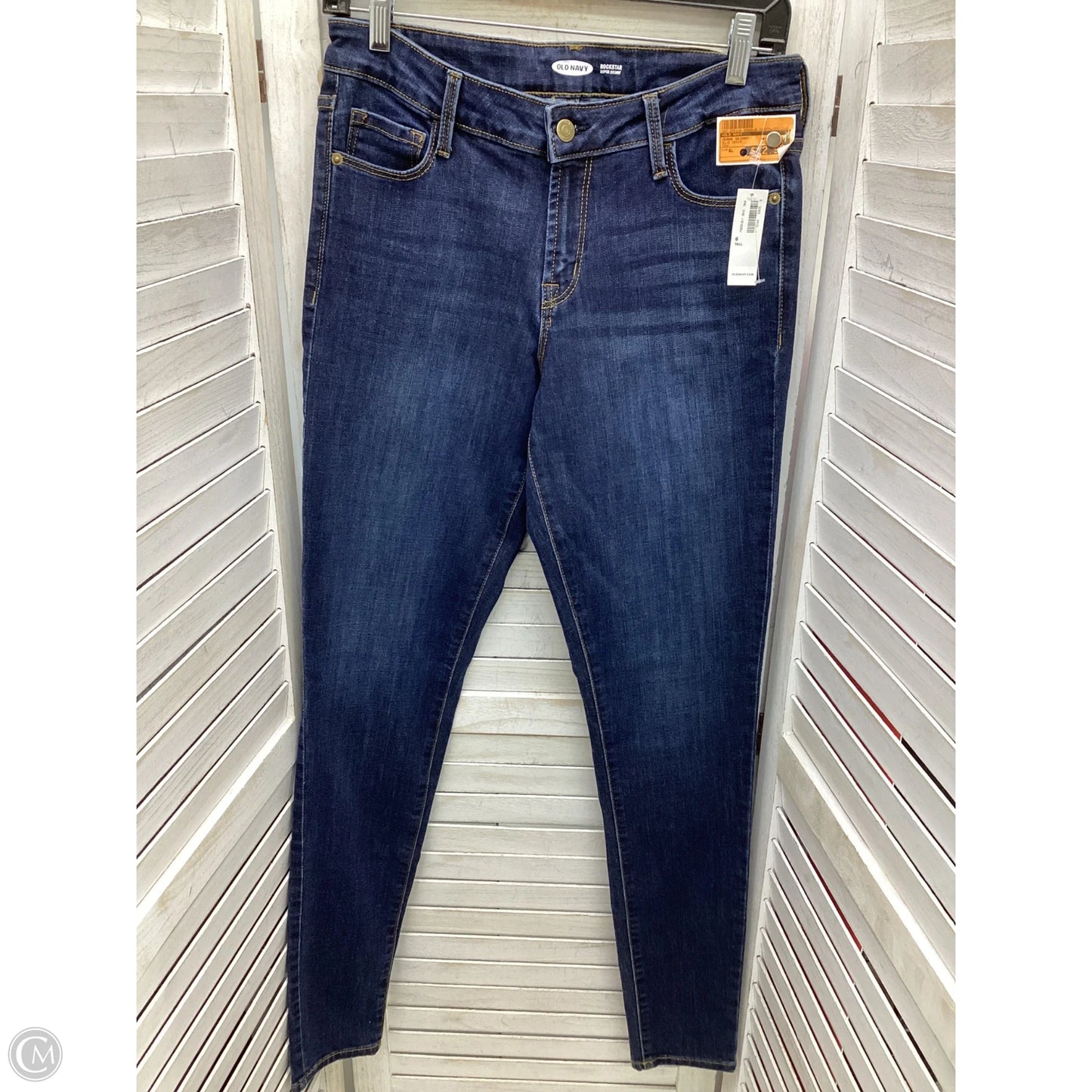 Jeans Skinny By Old Navy In Blue Denim, Size: 6l
