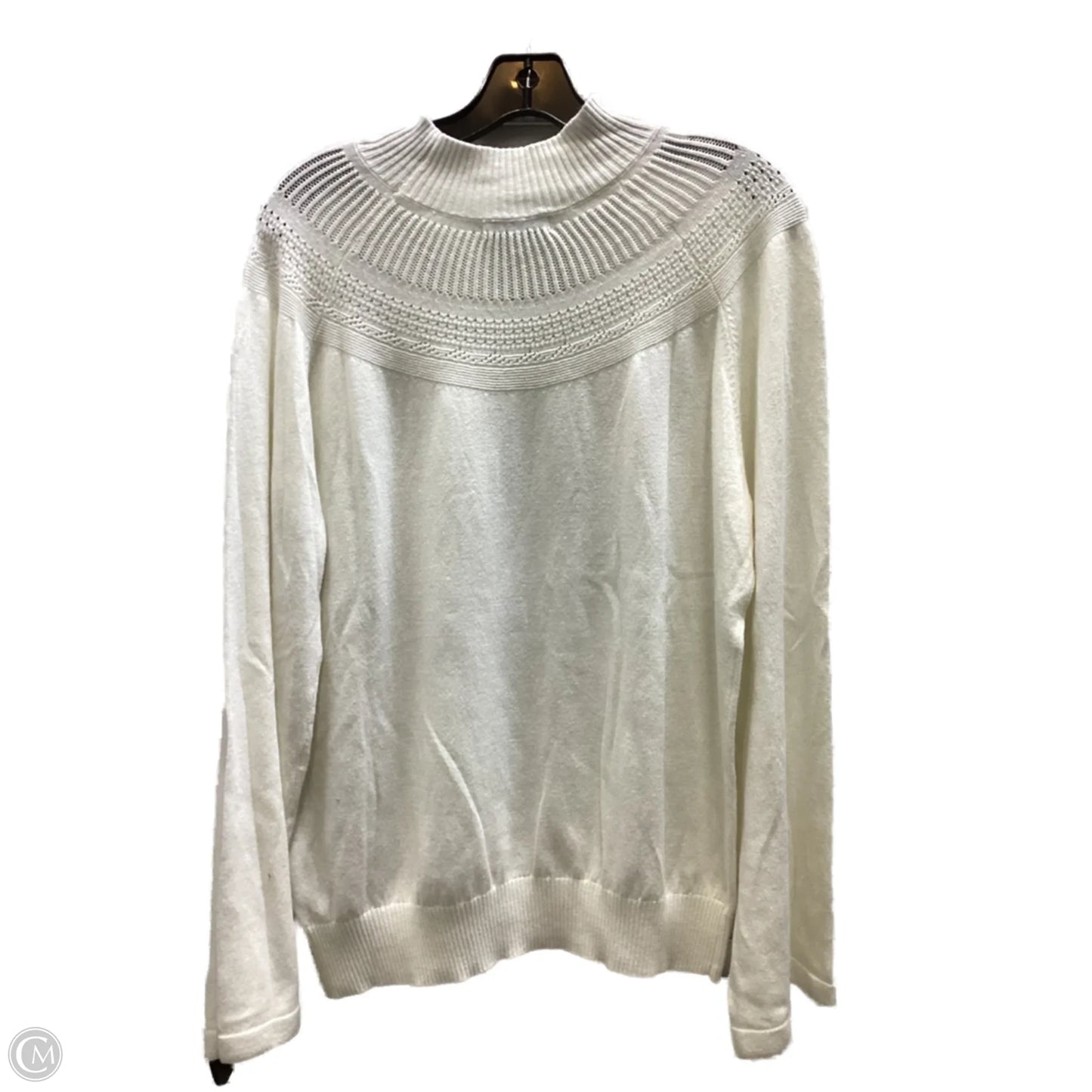 Top Long Sleeve By Liverpool In Ivory, Size: Xl