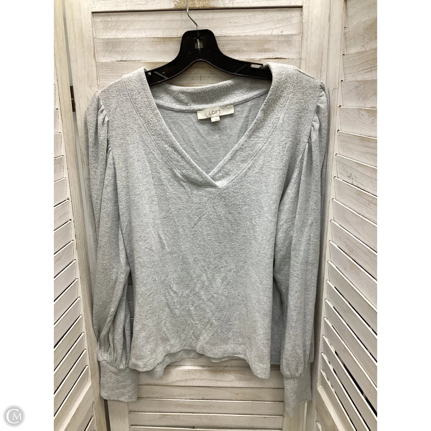 Top Long Sleeve By Loft In Blue, Size: L