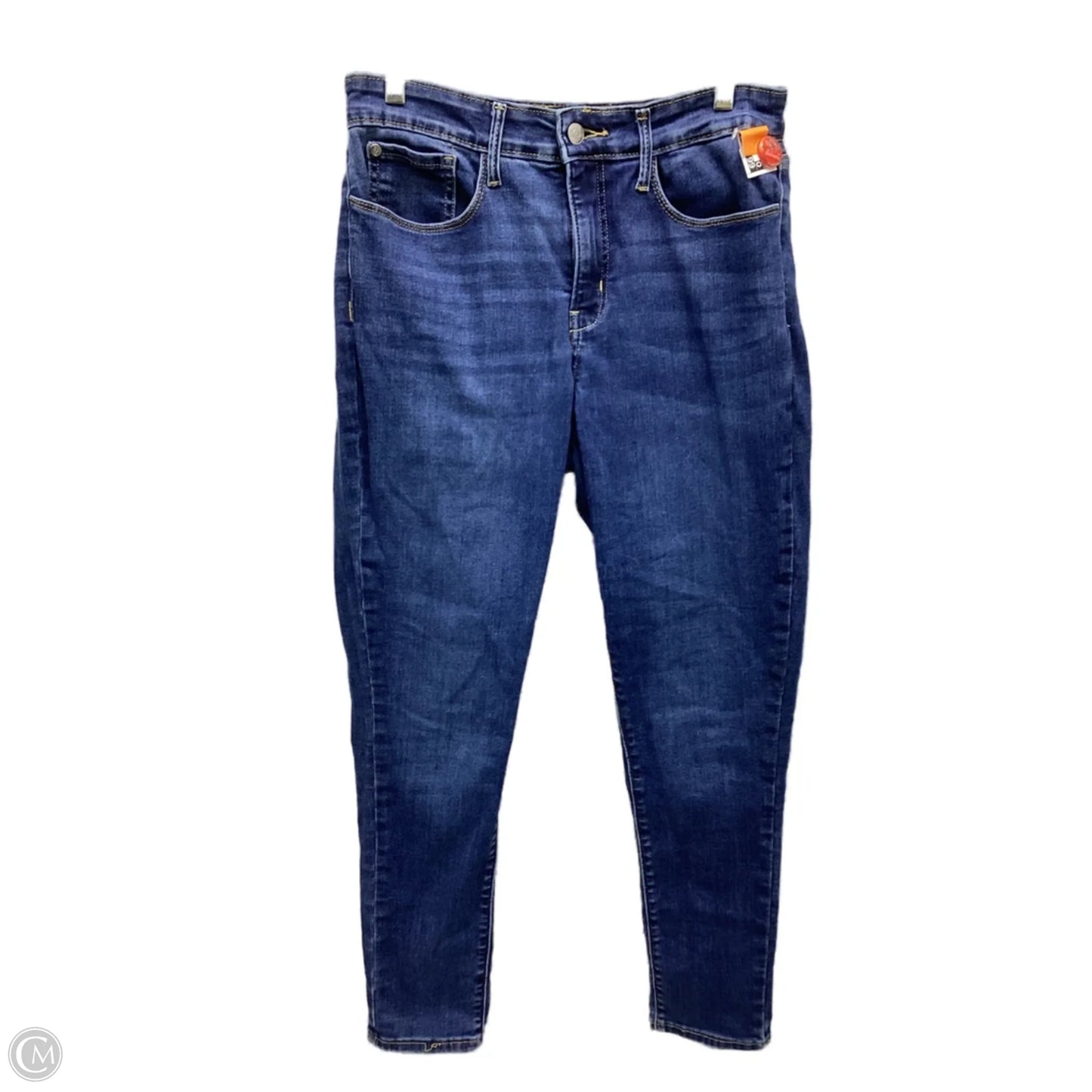 Jeans Skinny By Levis In Blue, Size: 12