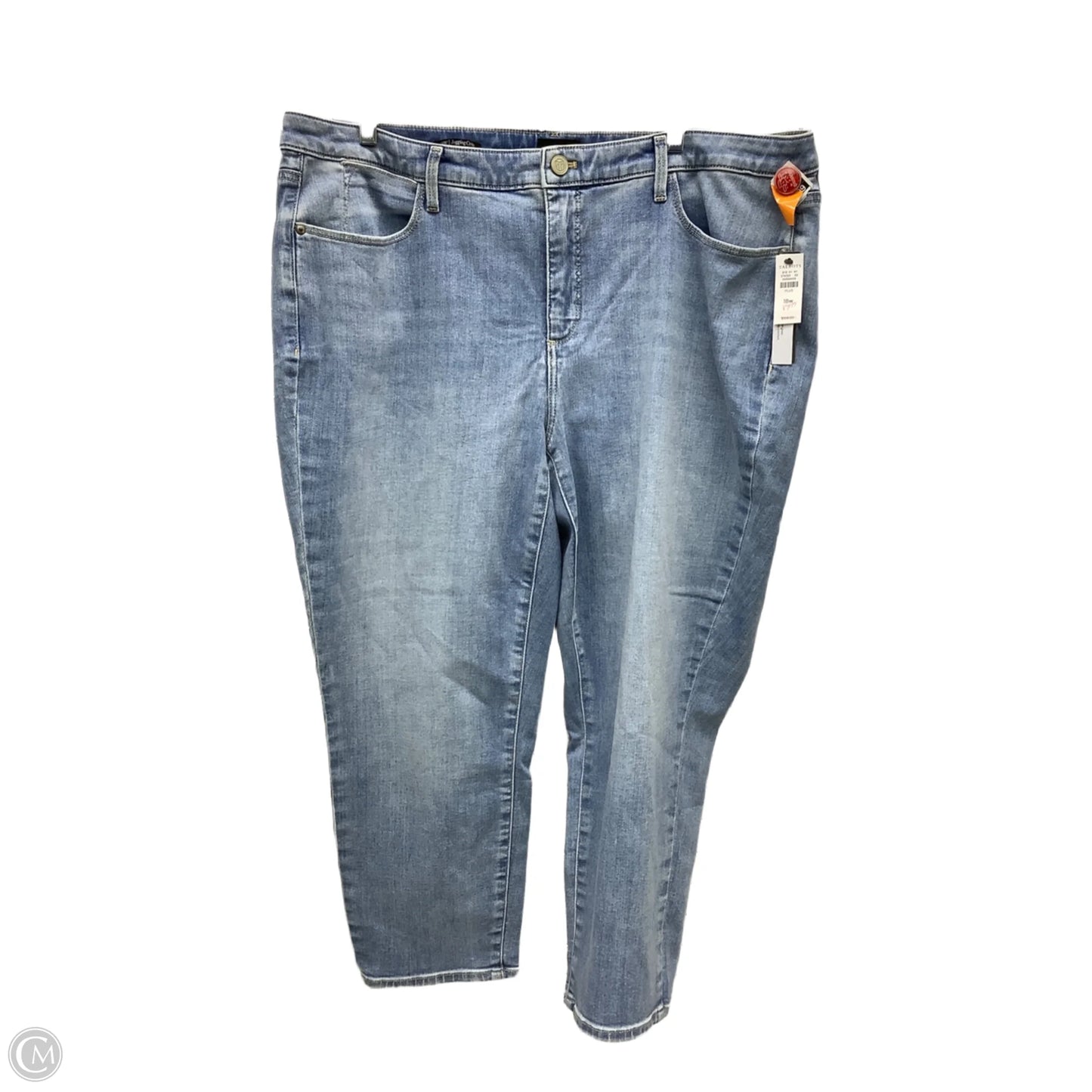 Jeans Cropped By Talbots In Blue Denim, Size: 18