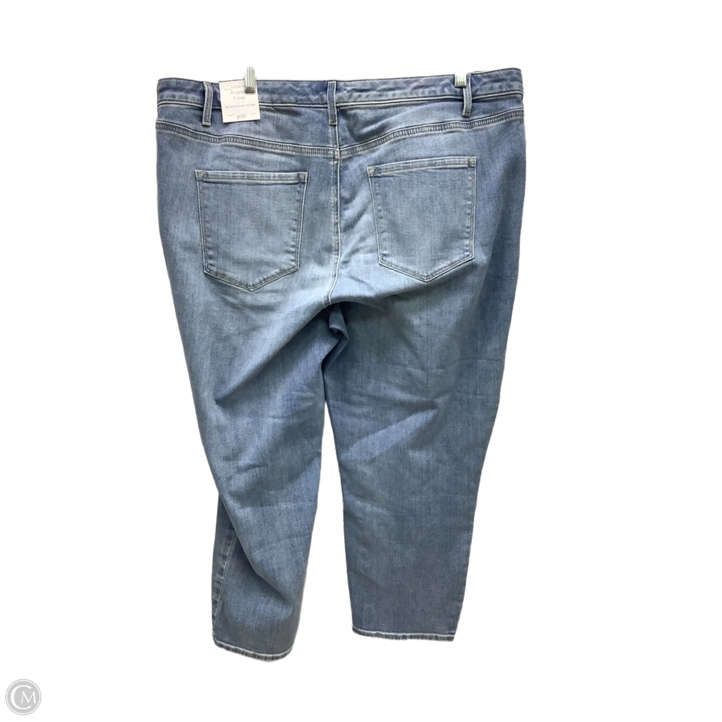 Jeans Cropped By Talbots In Blue Denim, Size: 18