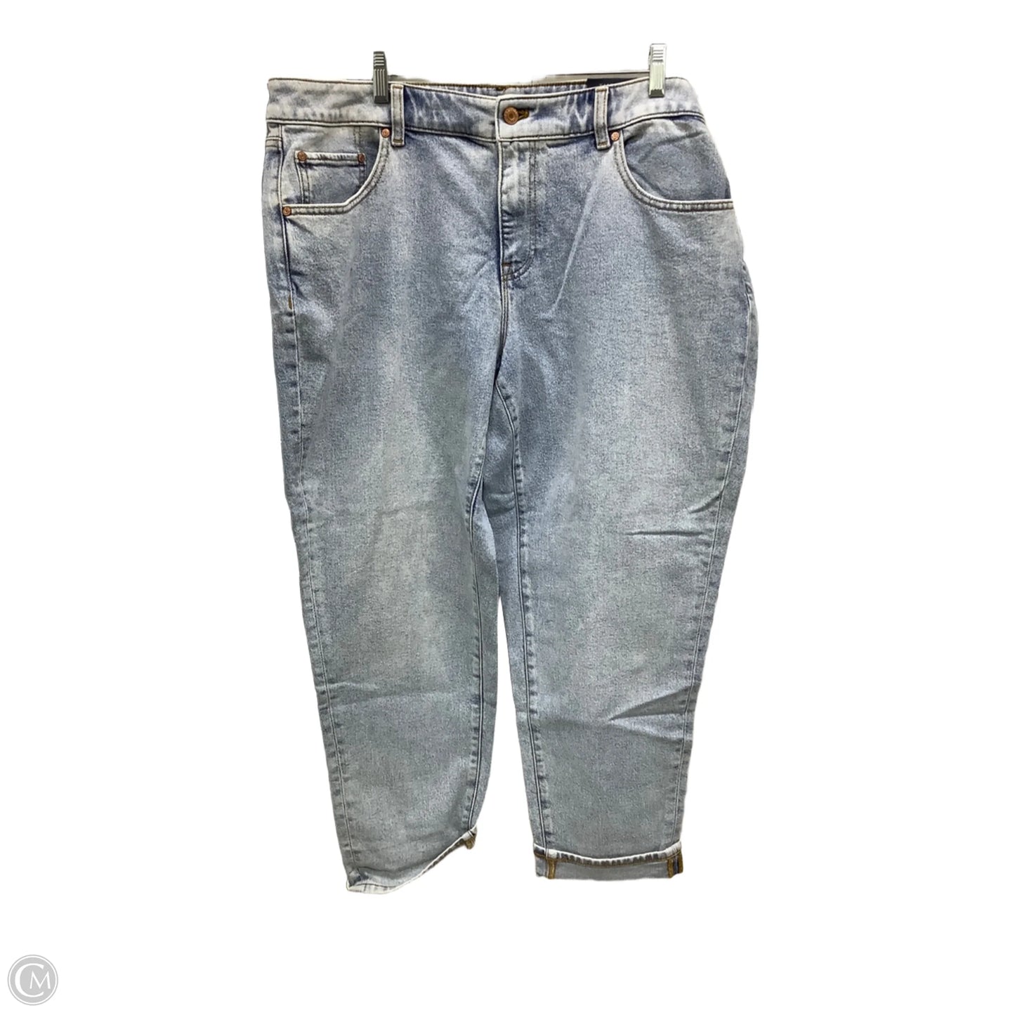 Jeans Straight By Talbots In Blue Denim, Size: 16