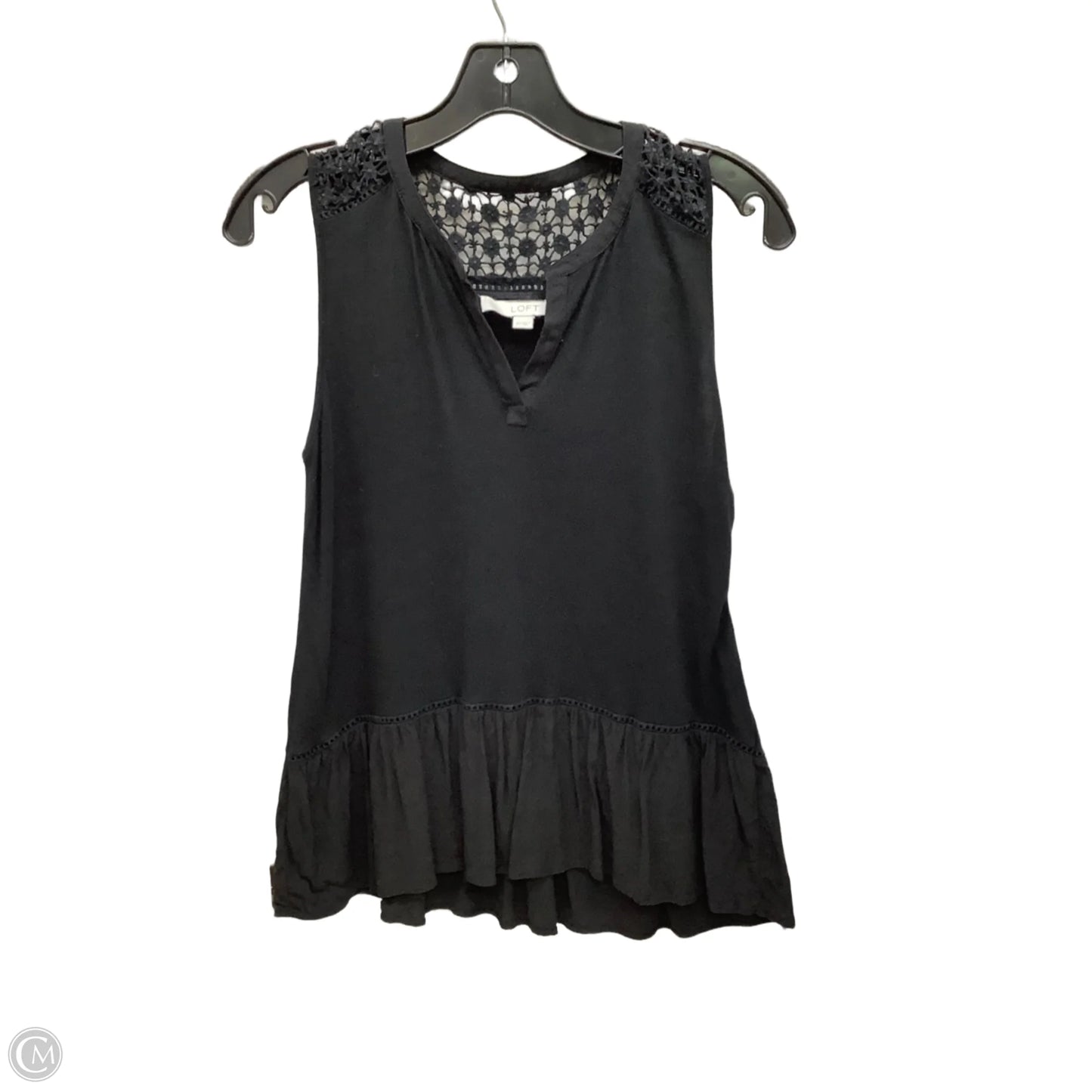 Top Sleeveless By Loft In Black, Size: Xs