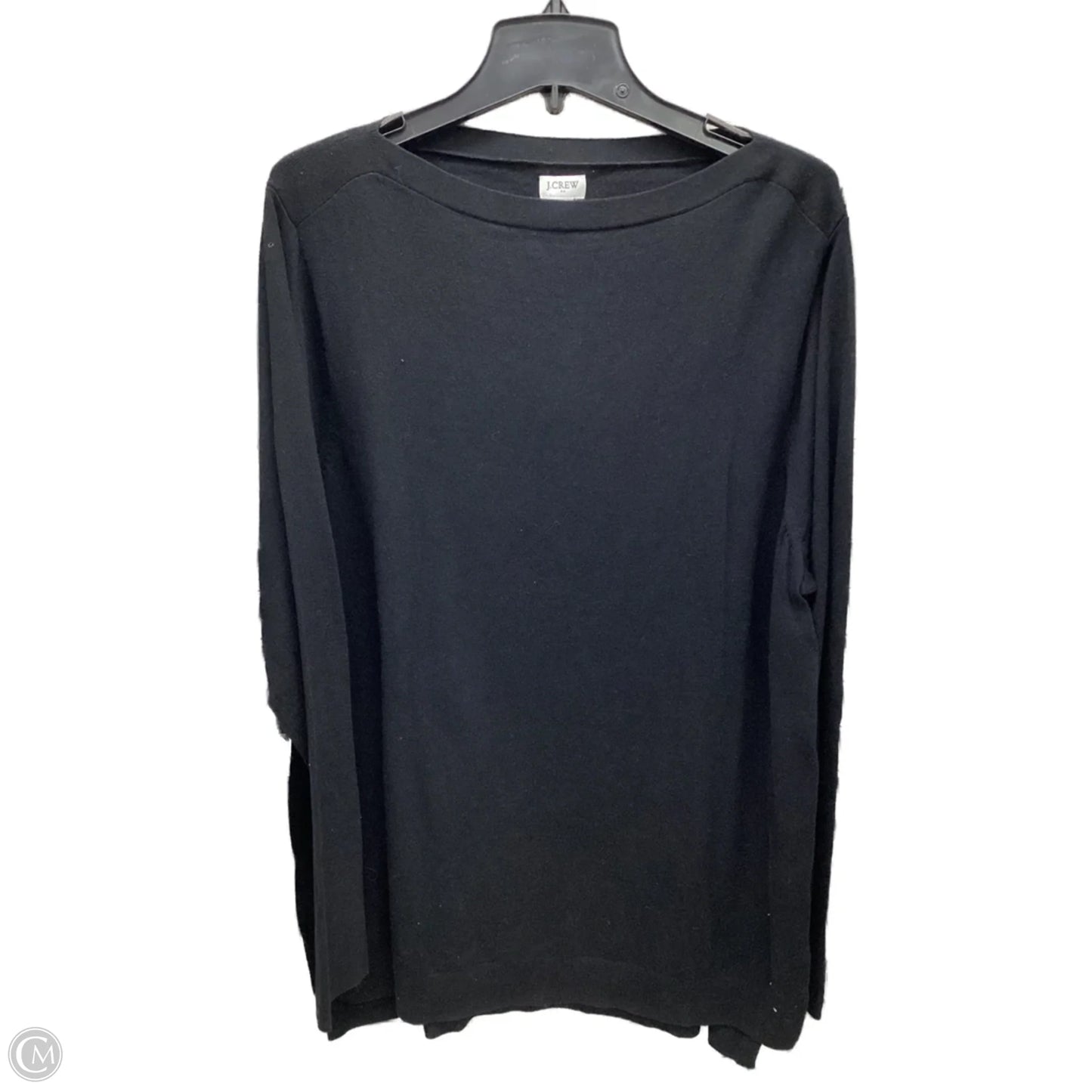 Top Long Sleeve By J. Crew In Black, Size: Xxl