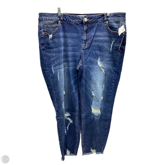 Jeans Skinny By Eloquii In Blue Denim, Size: 20