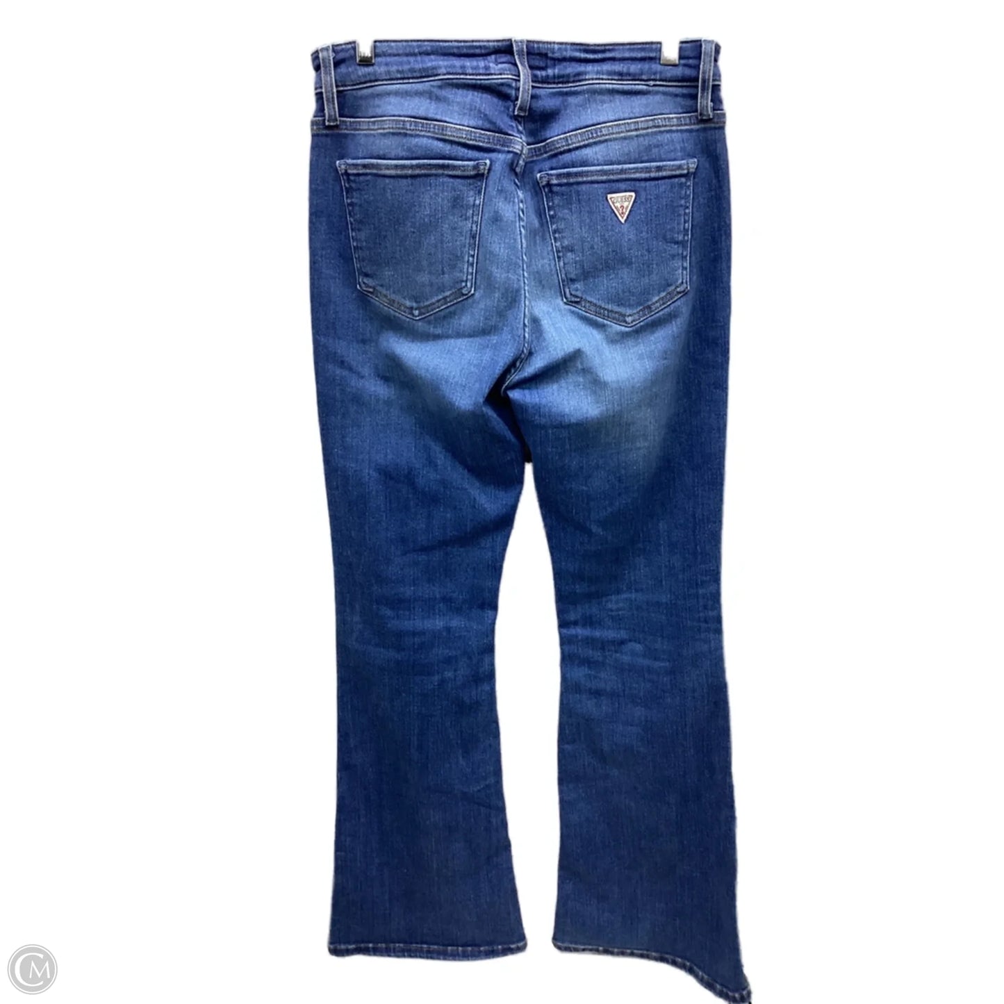Jeans Flared By Guess In Blue Denim, Size: 6
