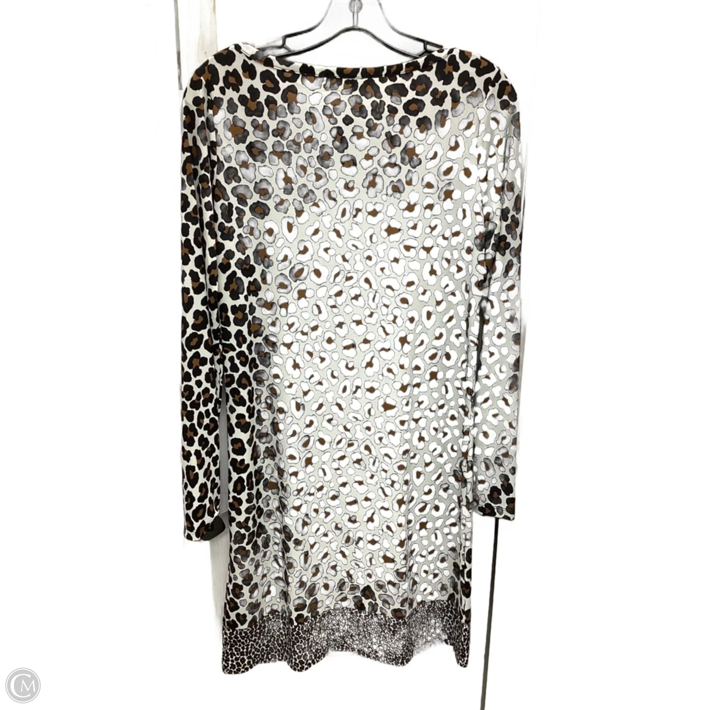 Dress Casual Midi By Michael By Michael Kors In Leopard Print, Size: S