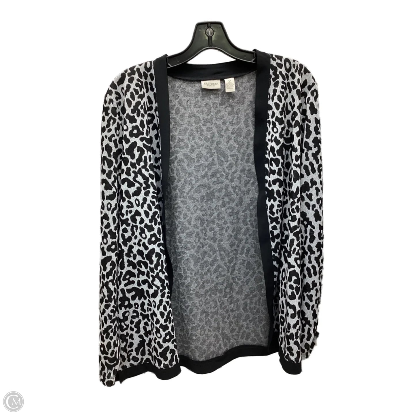 Cardigan By Chicos In Leopard Print, Size: L