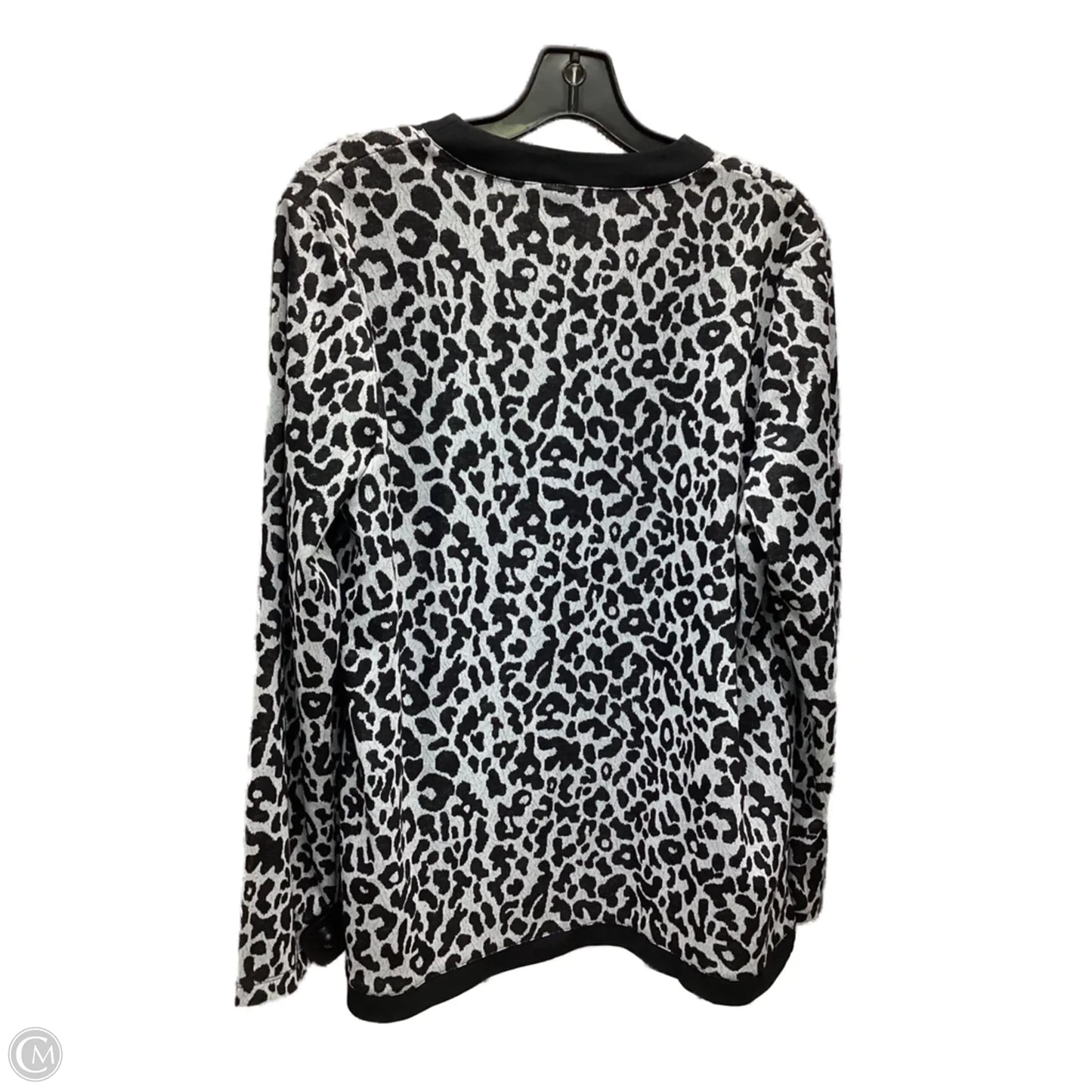 Cardigan By Chicos In Leopard Print, Size: L