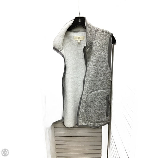 Vest Faux Fur & Sherpa By Thread And Supply In Grey & White, Size: M