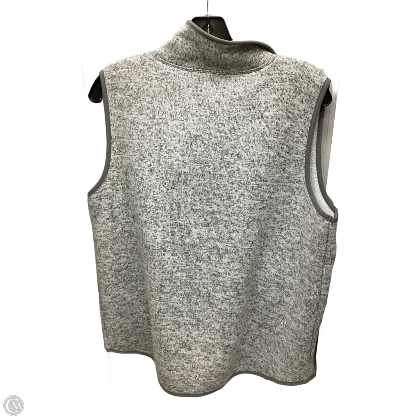 Vest Faux Fur & Sherpa By Thread And Supply In Grey & White, Size: M