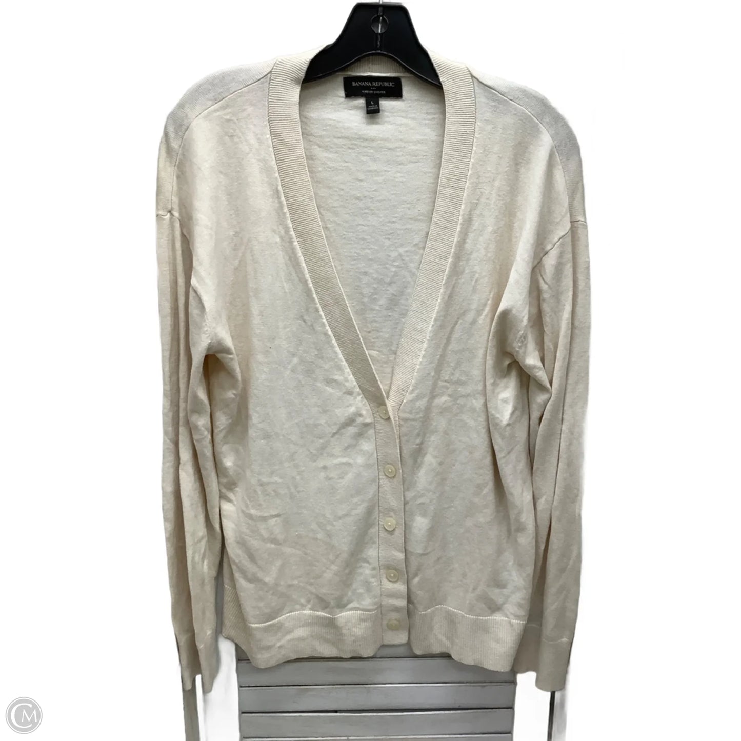 Cardigan By Banana Republic In Cream, Size: L