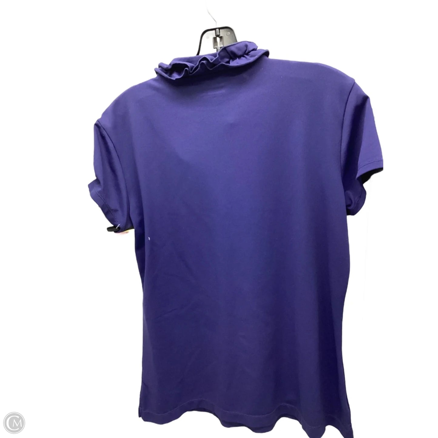 Top Short Sleeve Designer By Lilly Pulitzer In Blue, Size: L