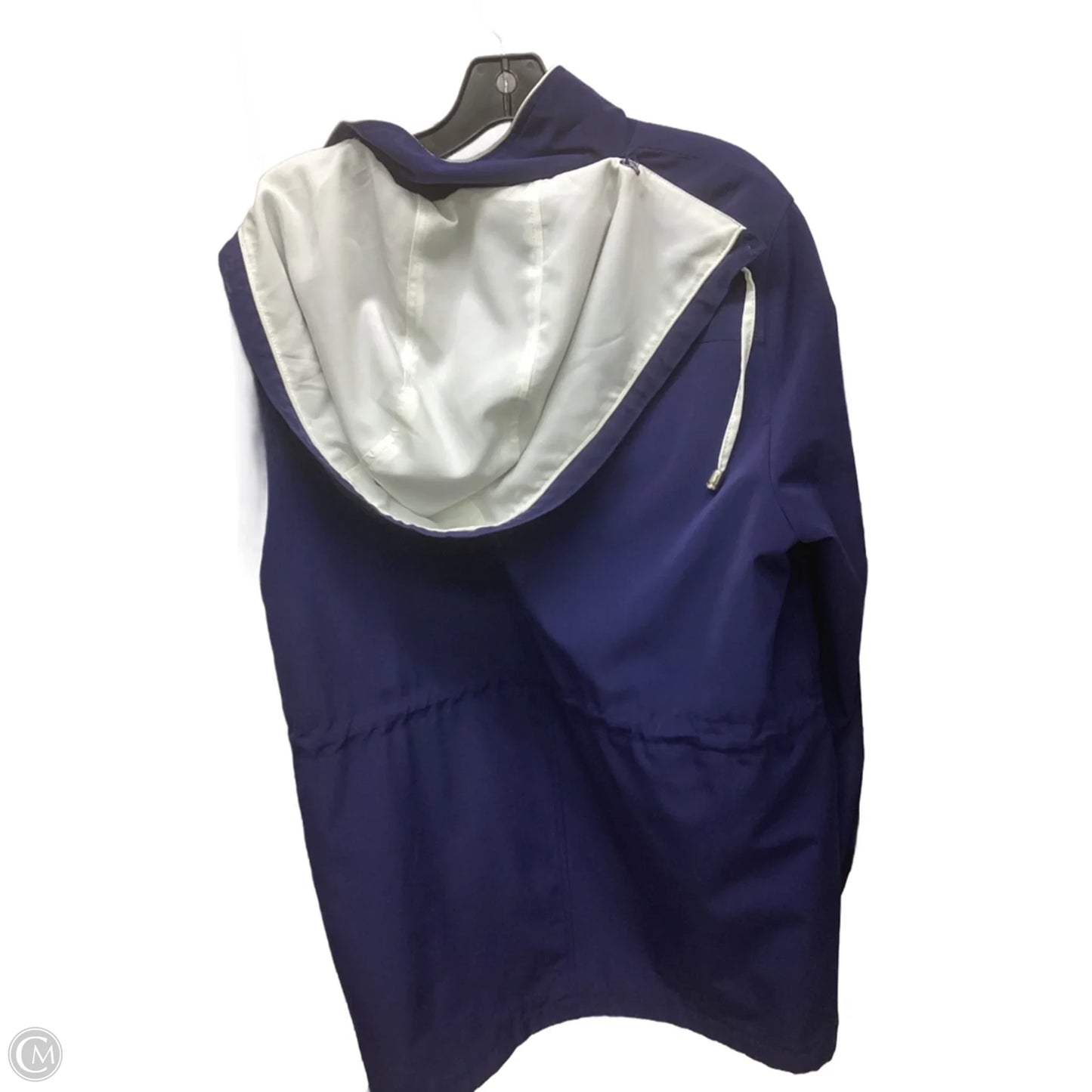 Jacket Windbreaker By Croft And Barrow In Blue, Size: M