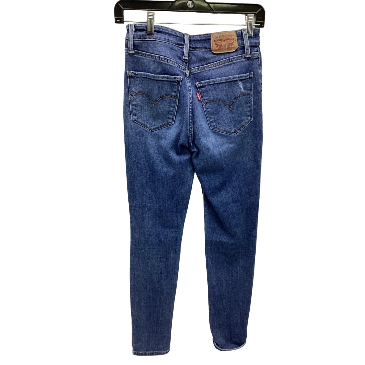 Jeans Skinny By Levis In Blue Denim, Size: 4