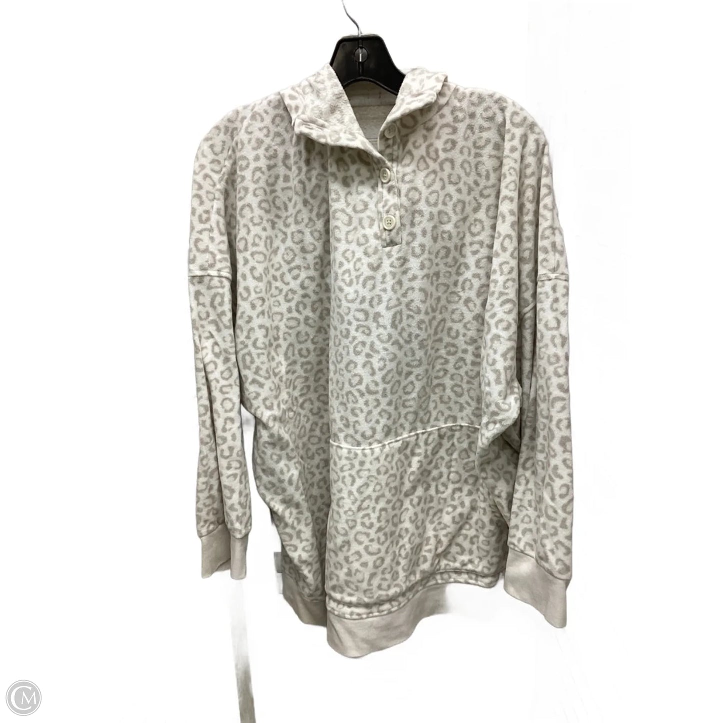 Sweatshirt Hoodie By Old Navy In Leopard Print, Size: 3x