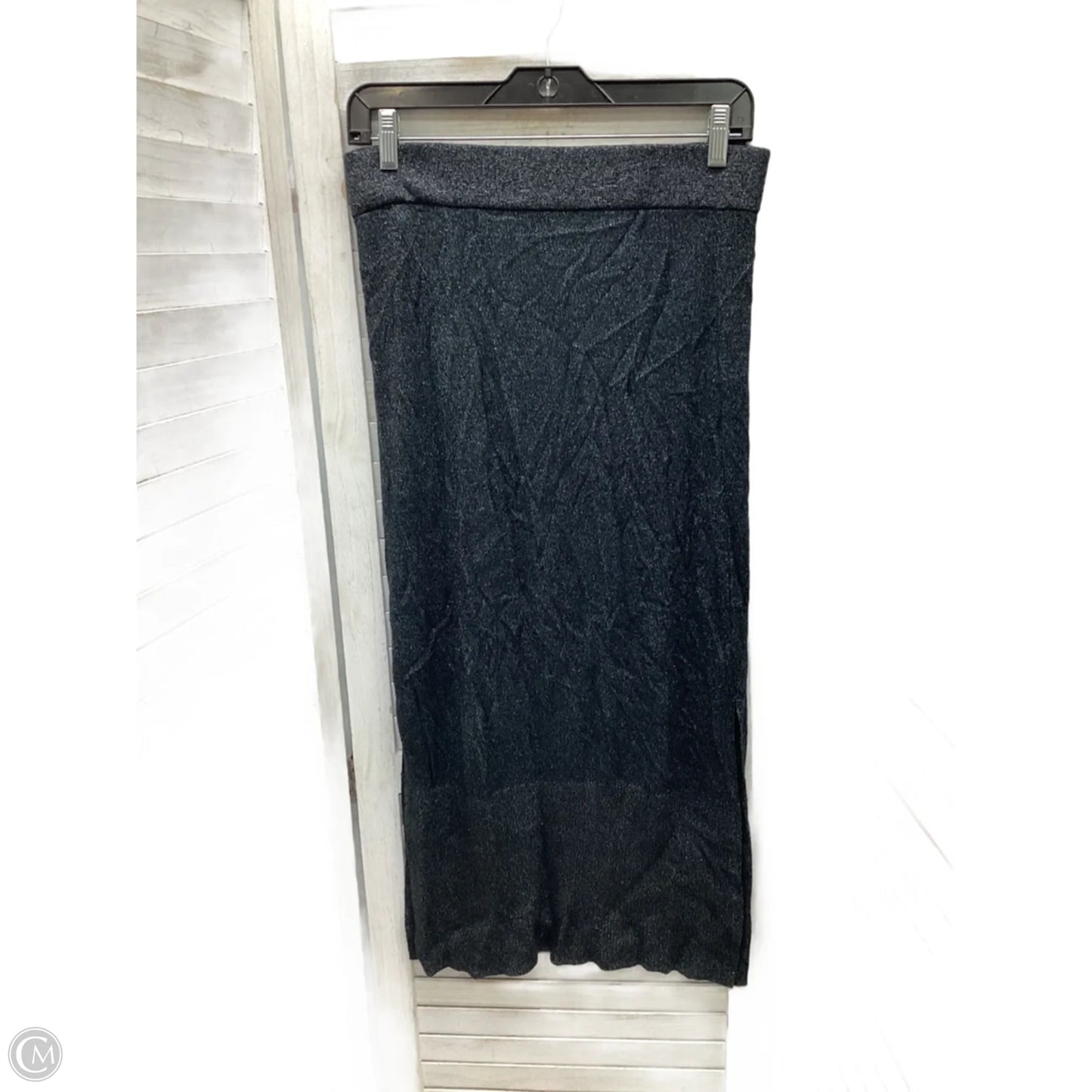 Skirt Maxi By Banana Republic In Green & Silver, Size: S