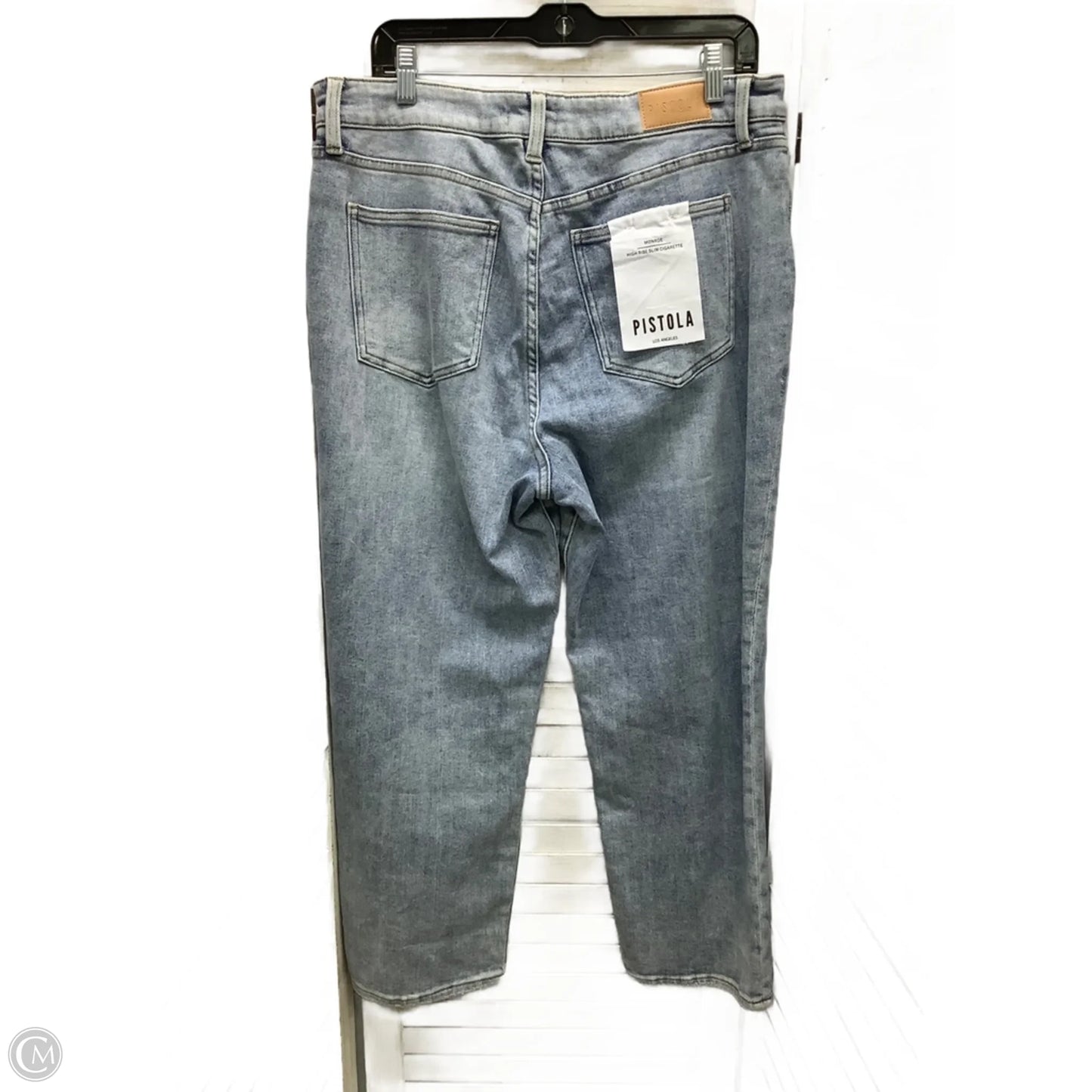 Jeans Straight By Pistola In Blue Denim, Size: 10