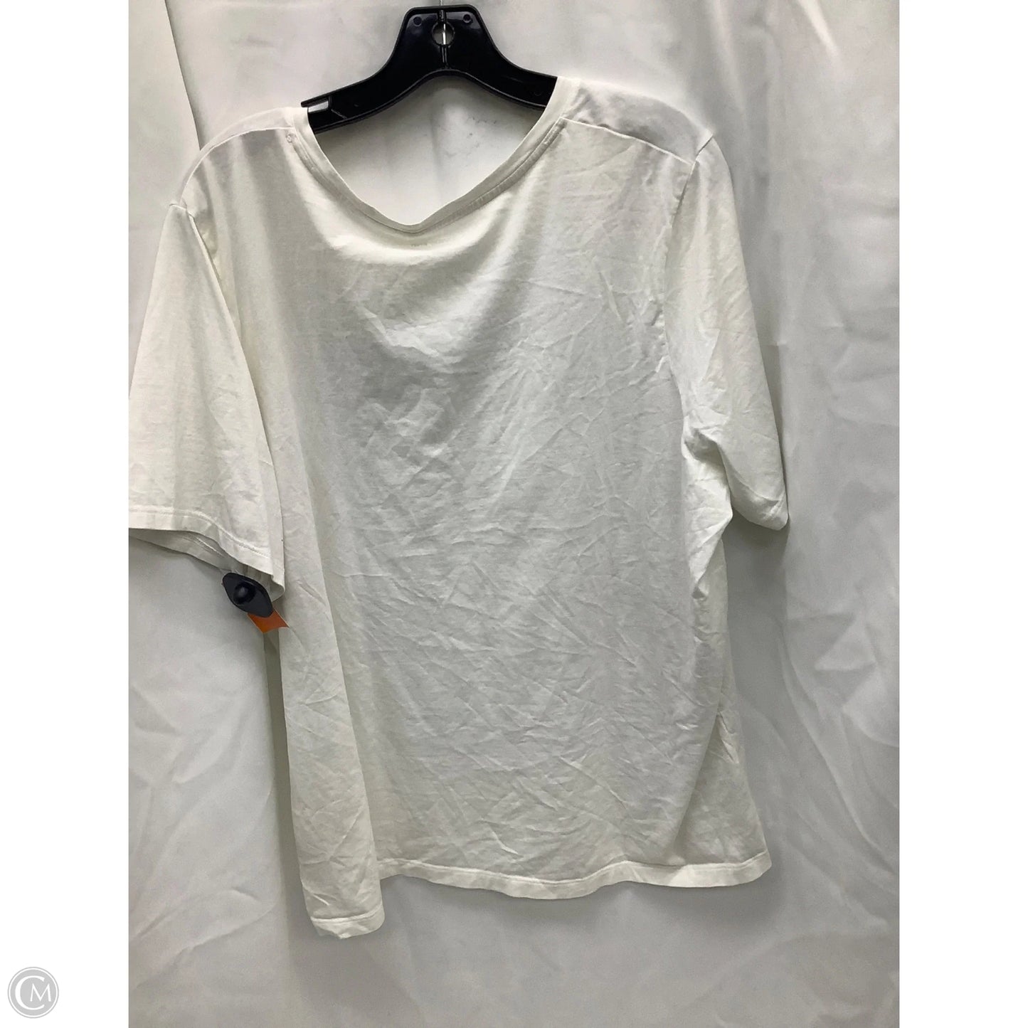 Top Short Sleeve By Lands End In White, Size: 2x