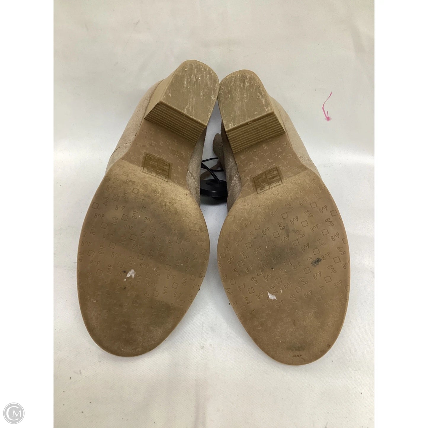 Boots Ankle Heels By Dolce Vita In Beige, Size: 7.5