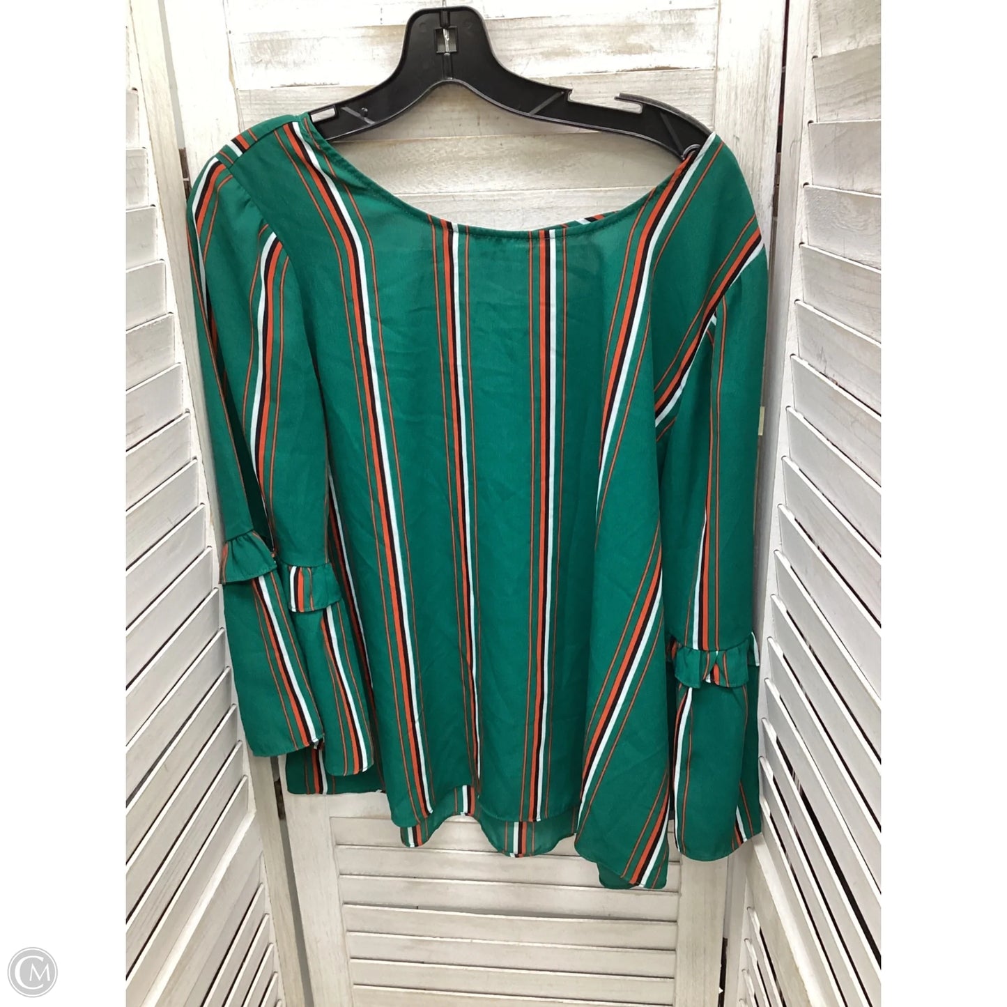 Top Long Sleeve By Krazy Kat In Multi-colored, Size: L