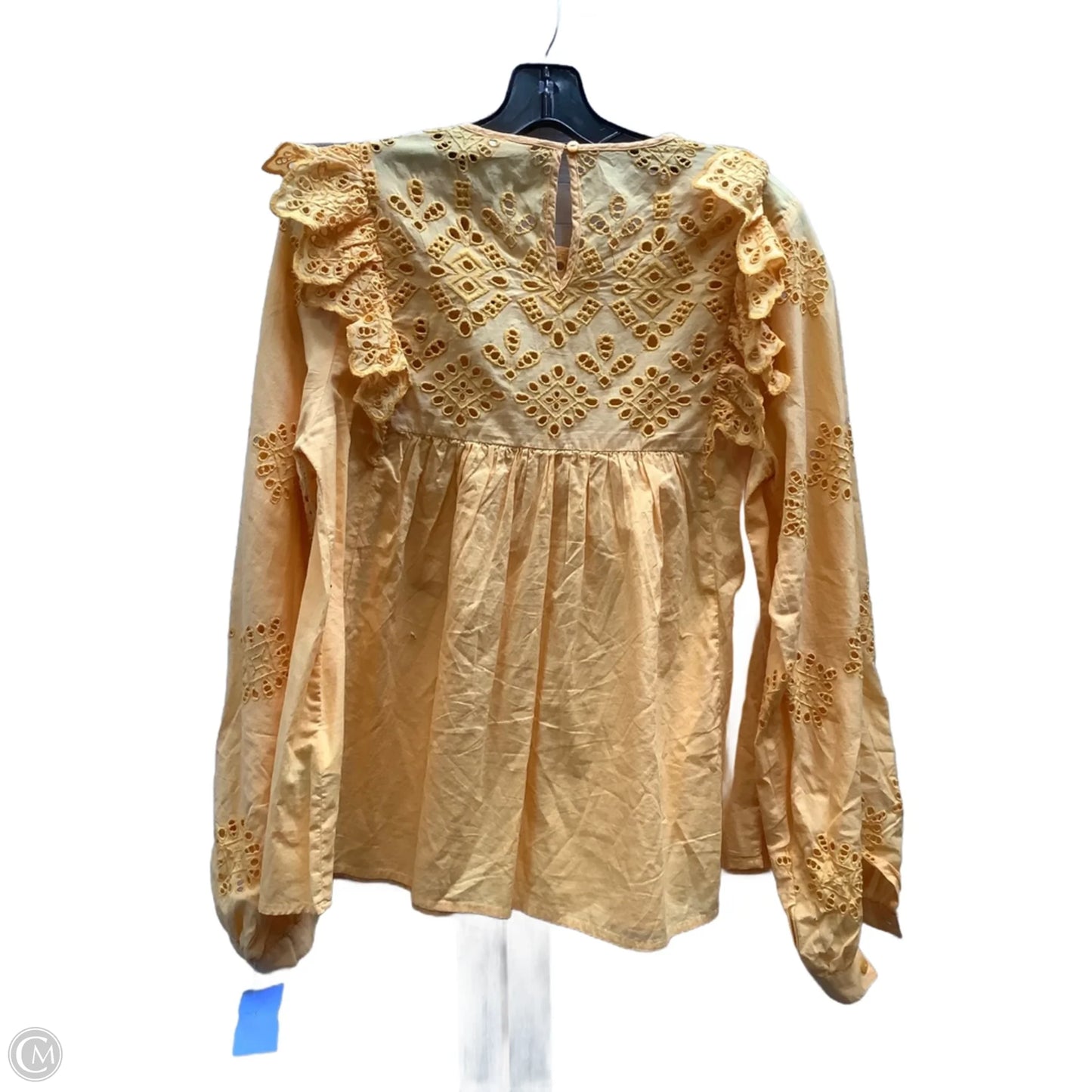 Top Long Sleeve By H&m In Orange, Size: 6