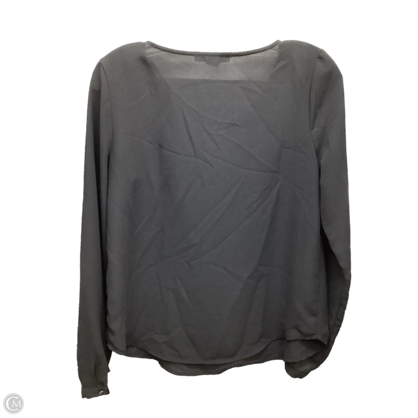 Top Long Sleeve By Forever 21 In Black, Size: S