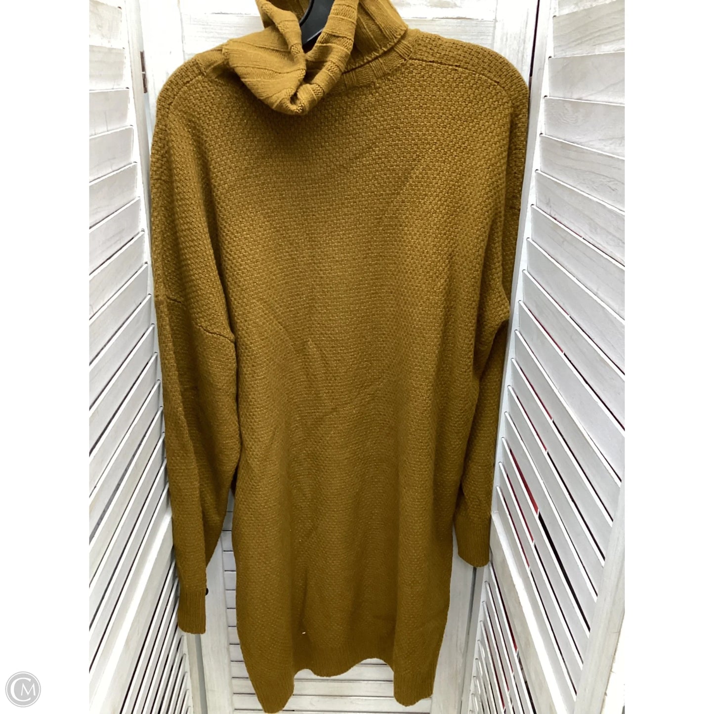 Dress Casual Midi By Madewell In Brown, Size: Xxl