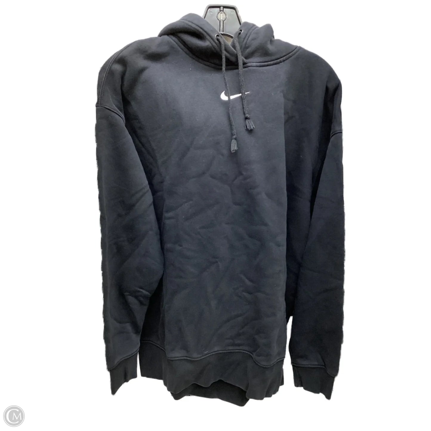 Sweatshirt Hoodie By Nike In Black, Size: M