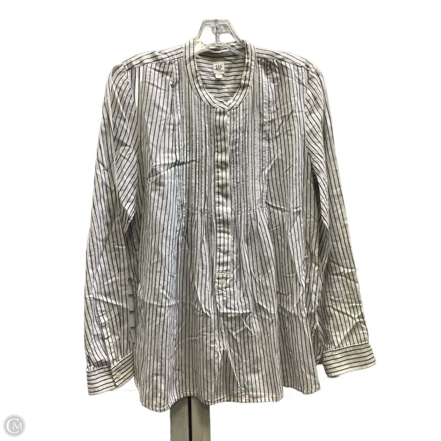 Top Long Sleeve By Gap In Striped Pattern, Size: S