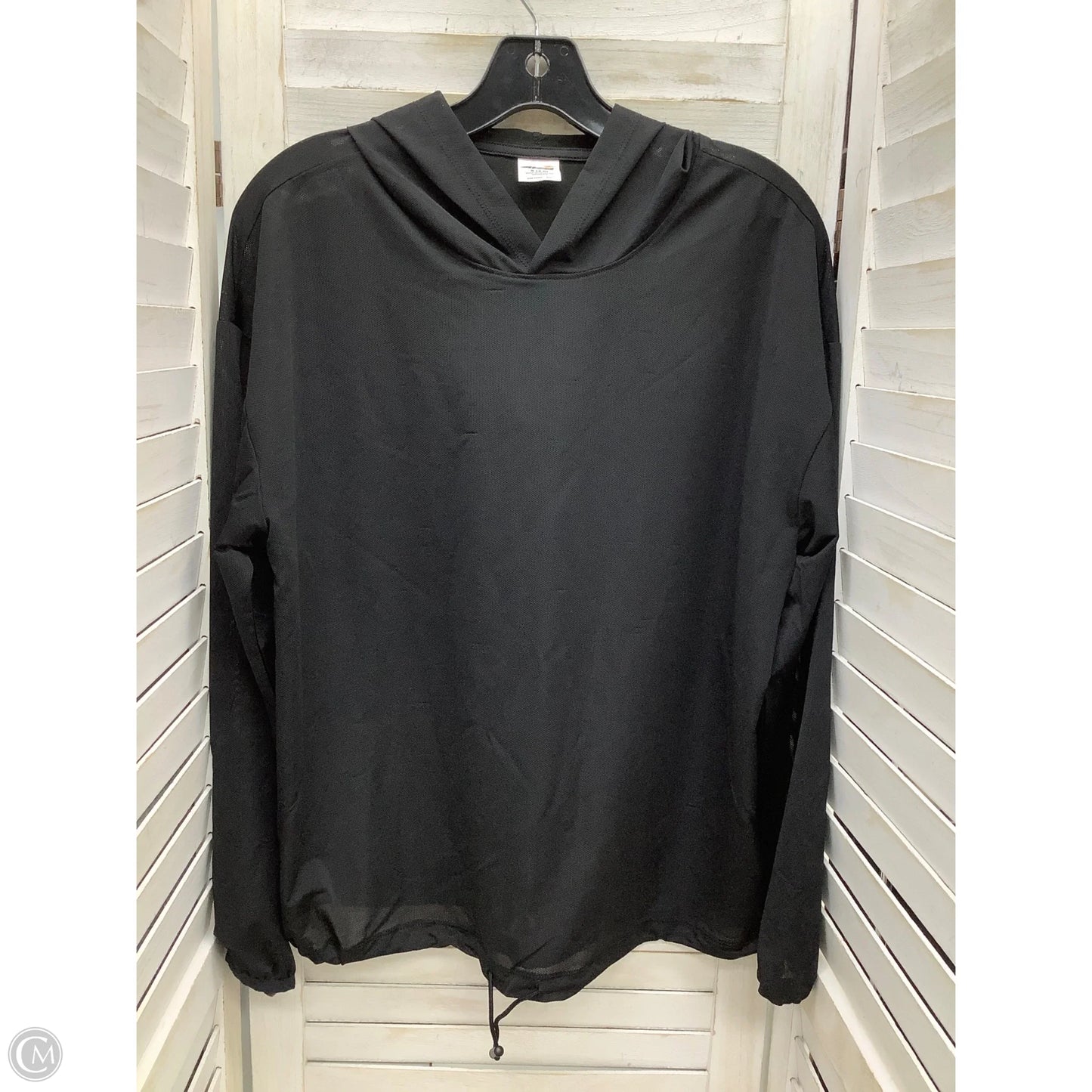 Athletic Top Long Sleeve Hoodie By Avia In Black, Size: S