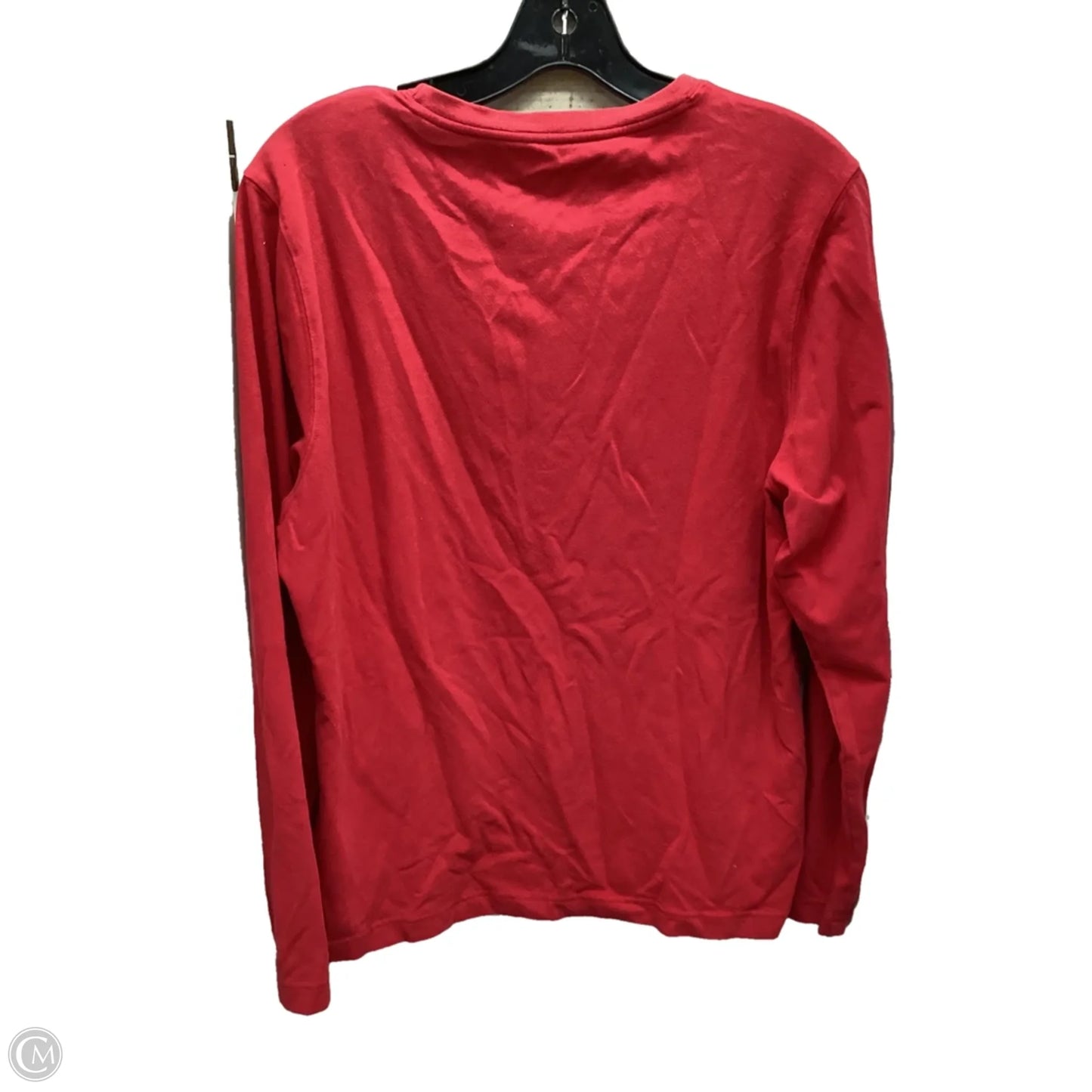 Top Long Sleeve By Clothes Mentor In Red, Size: L