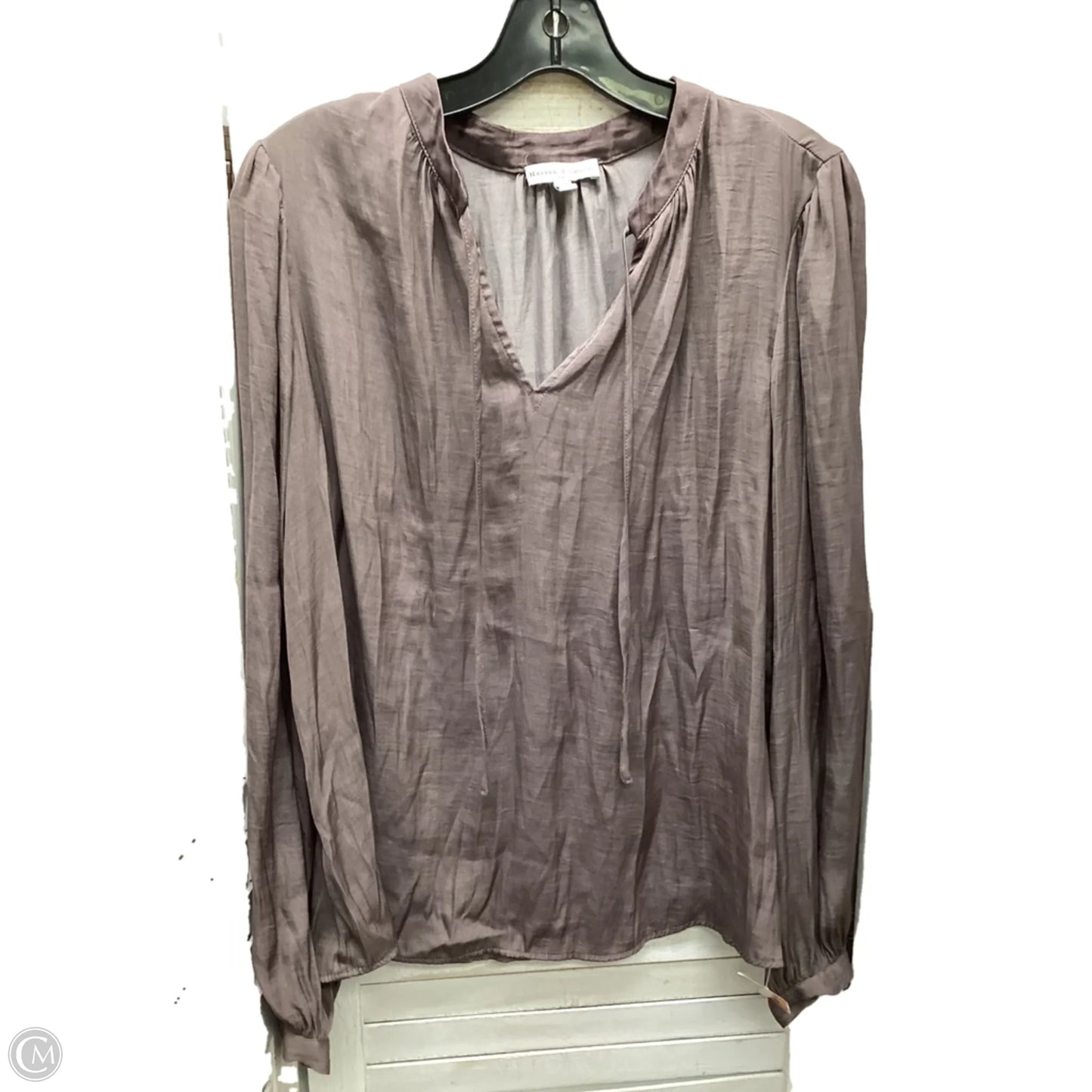 Top Long Sleeve By Clothes Mentor In Purple, Size: M