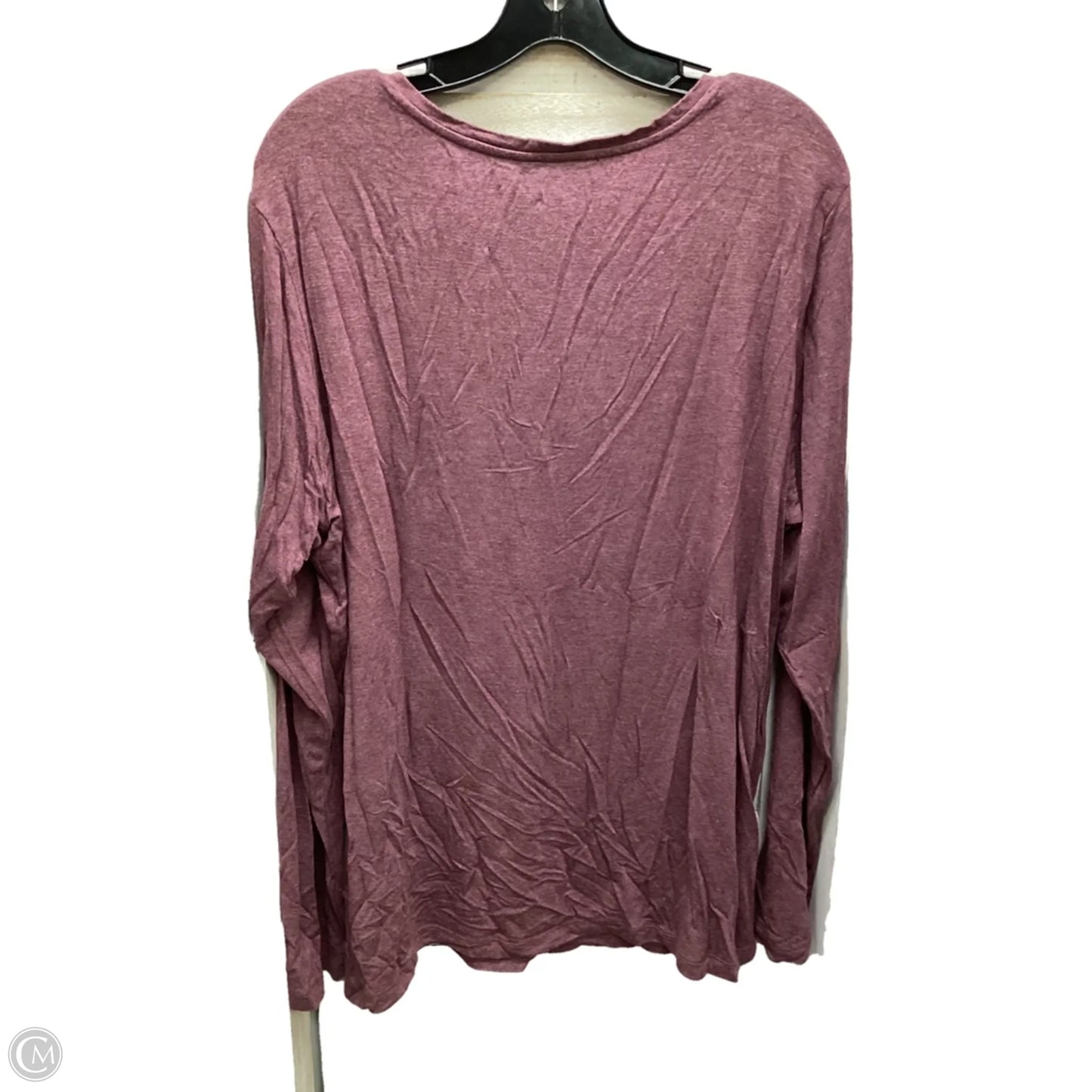 Top Long Sleeve By Clothes Mentor In Purple, Size: Xxl