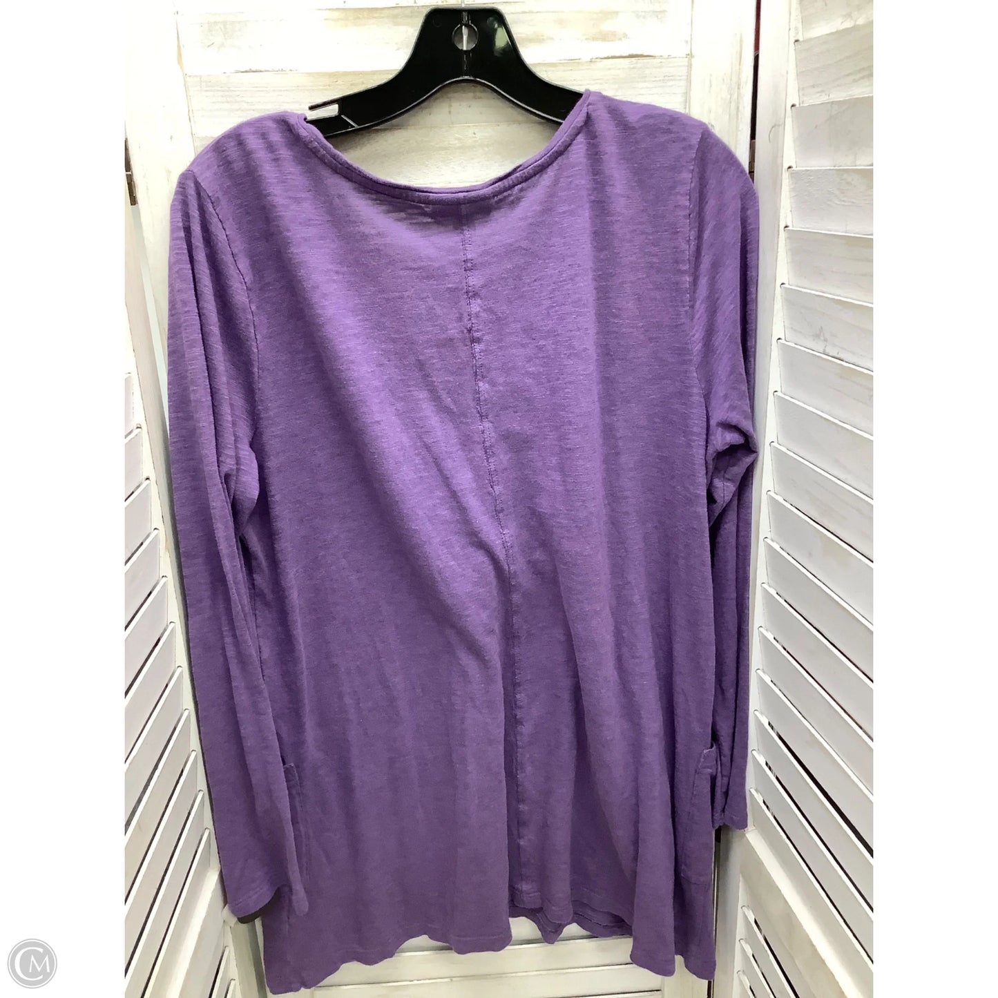 Top Long Sleeve By J. Jill In Purple, Size: L
