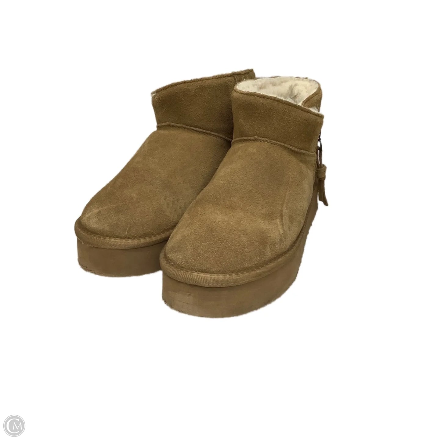 Boots Ankle Flats By Bearpaw In Brown, Size: 9