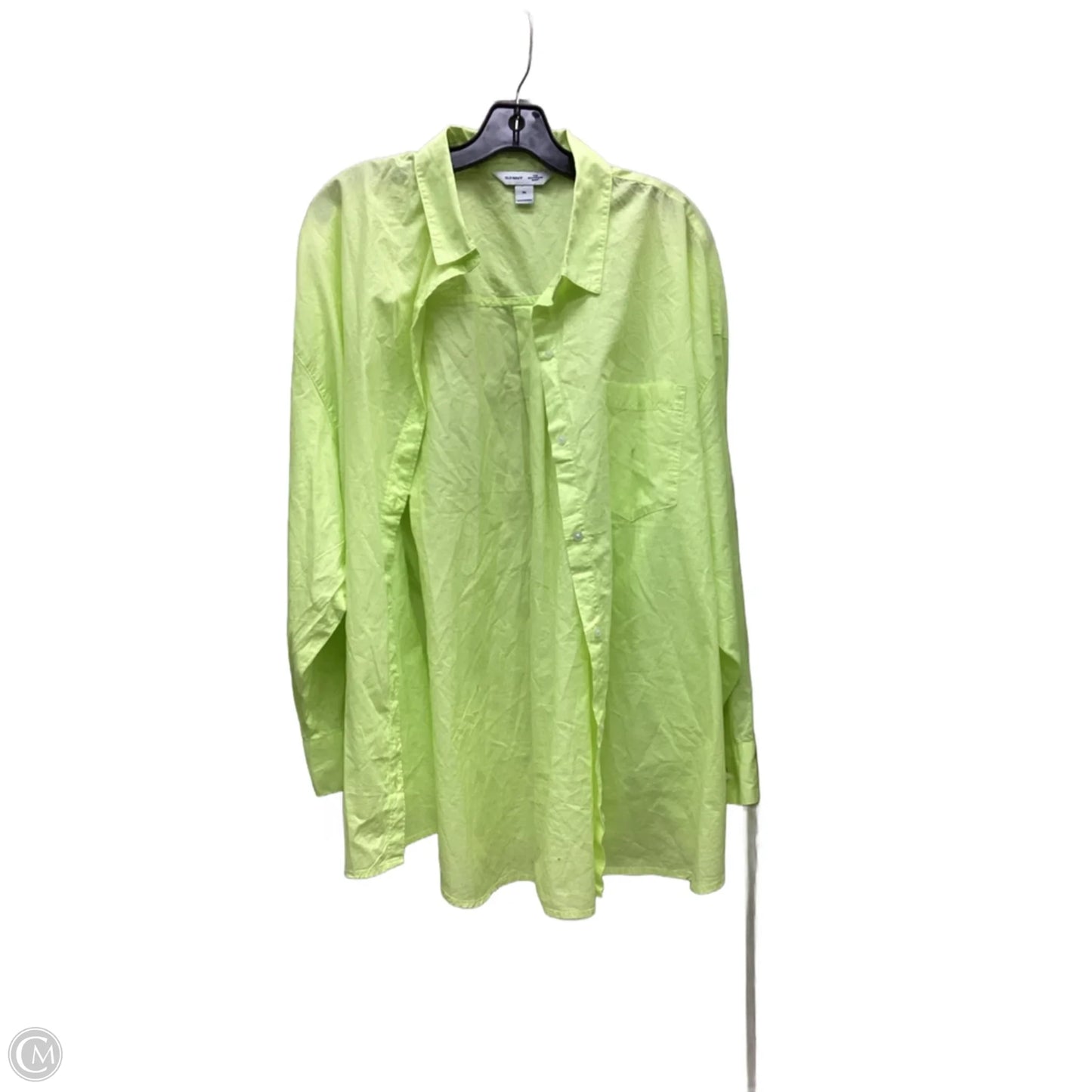 Top Long Sleeve By Old Navy In Green, Size: Xl