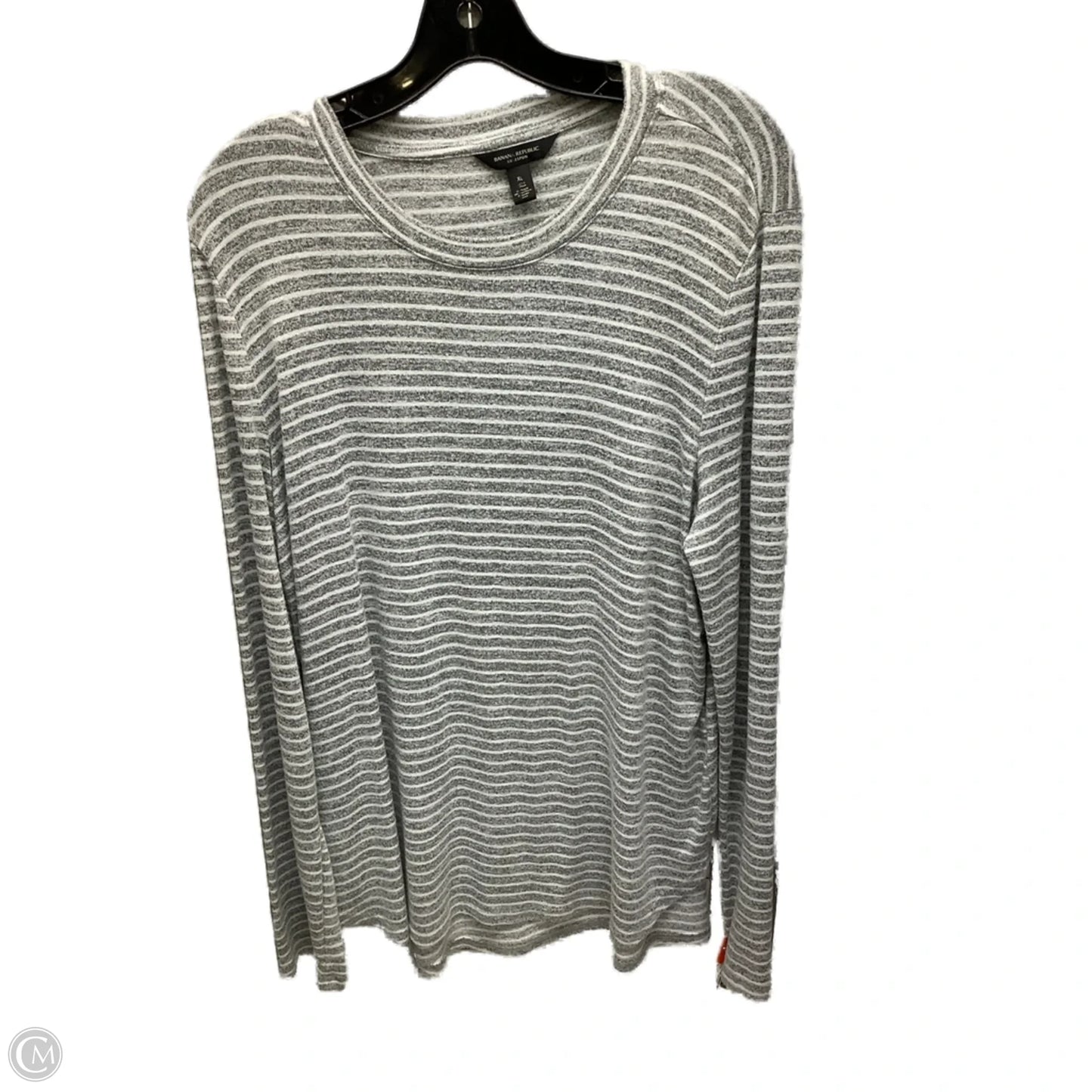 Top Long Sleeve By Banana Republic In Striped Pattern, Size: Xl